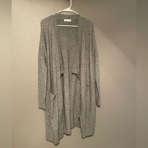 Grey Long Cardigan